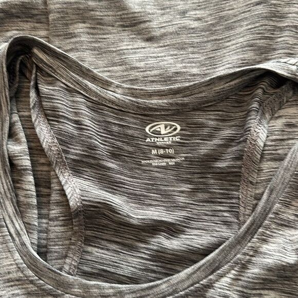 Athletic Works Racer Back Tank Heather Gray Medium M - Picture 2 of 2